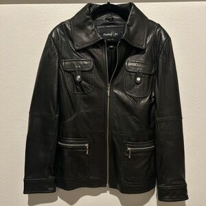 Pasha & Jo Black Leather Jacket